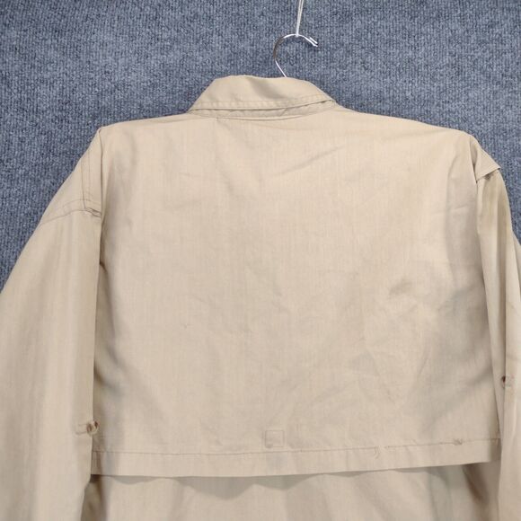 Rivers End DOW Agroscience Button Down Long Sleeve Shirt SZ XL Tan Pockets - Picture 12 of 14